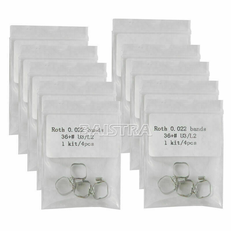Dental Orthodontic Buccal Tubes Bands Upgrated 50Bag Roth. 022" For 1st Molar CA