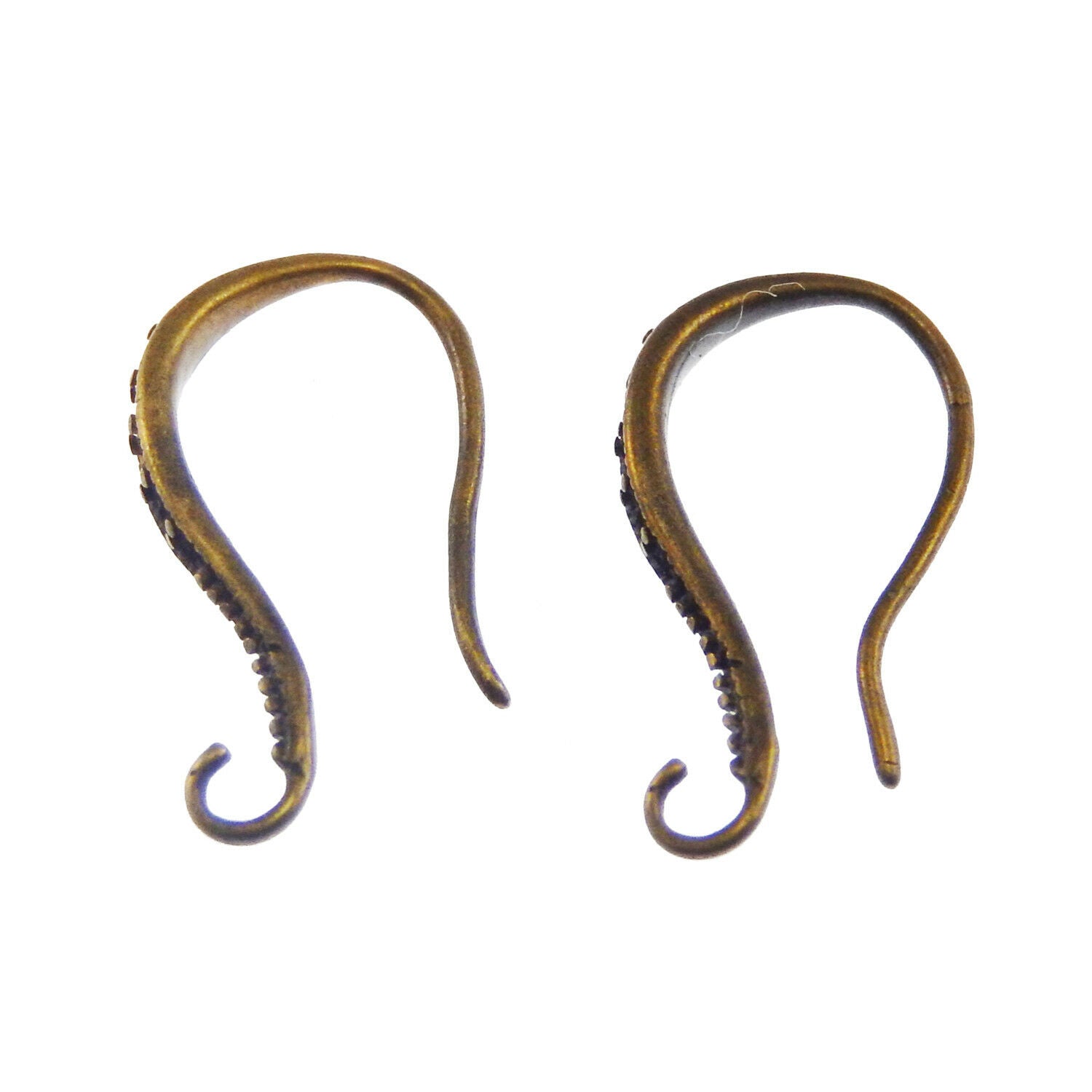 10 pcs Retro Bronzed French Ear Wires Brass Earring Hooks DIY Jewelry Making