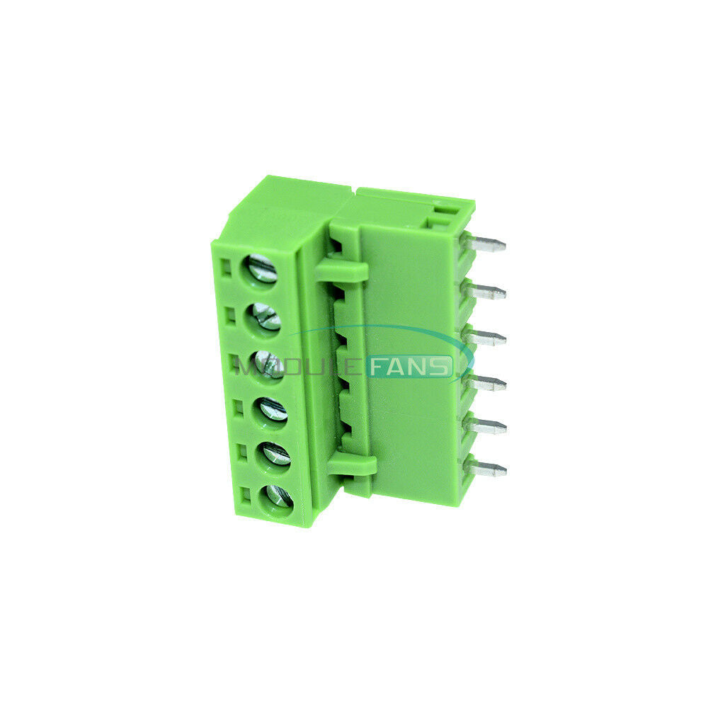5Pcs 5.08mm KF2EDGK KF-6P Right Angle Plug-in Terminal Connector Pitch