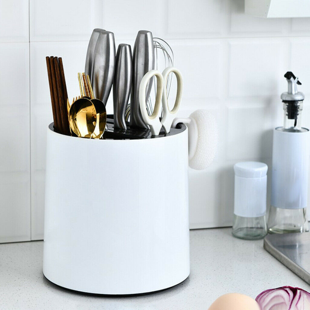 Kitchen Utensil Holder Sturdy 360 Degrees Extra Large for Countertop Spatula