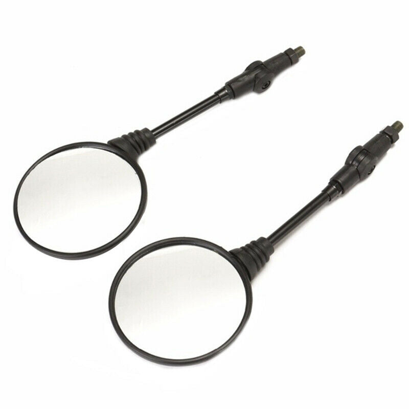 1Pair Universal Folding Motorcycle Side Rearview Mirror 10mm For KawasakiJADD