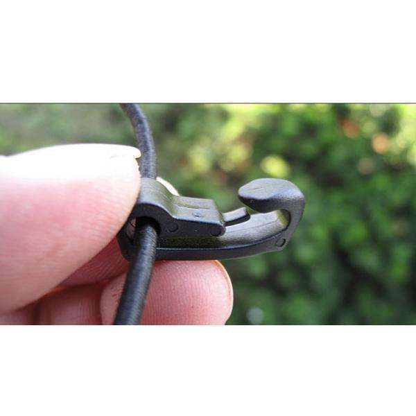 5pcs black bungee rope elastic binding straps hook buckle im