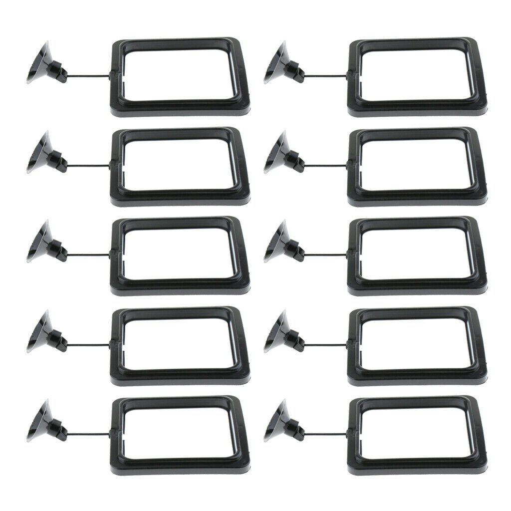 10 Pieces Plastic Aquarium Suspension Feeders, Put Foods Into the Square, it