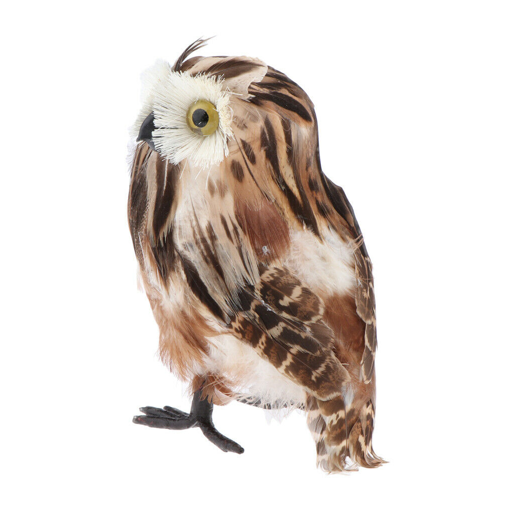 2 Packs Lovely Plush Furry White and Brown Owl, Kids Animal Toys Decorative