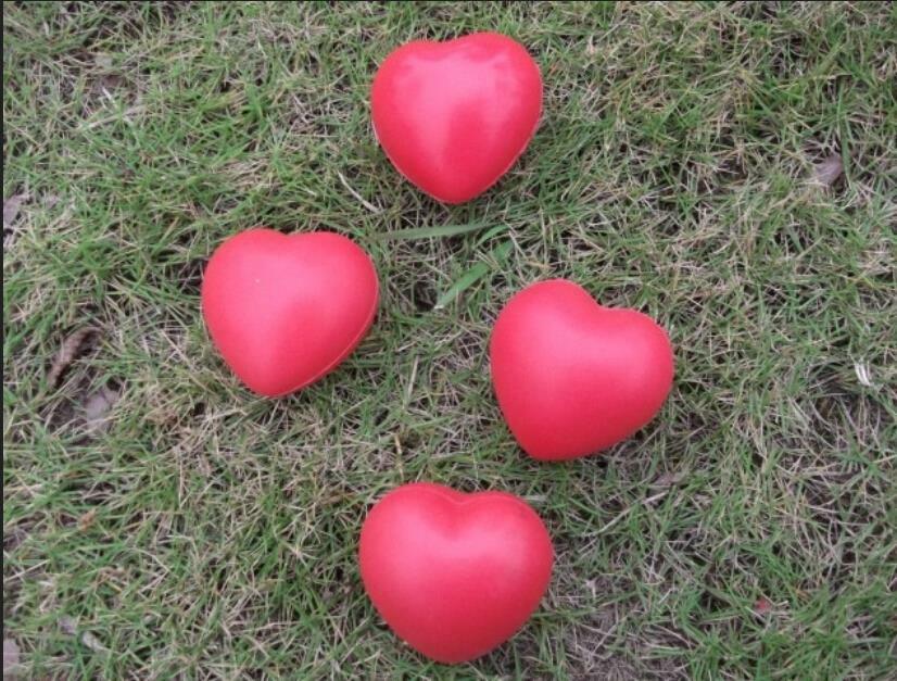 Love Heart Shaped Anti-Stress Reliever Ball Stressball Relief Arthritis Au.l8