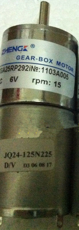 ZGA25RP DC 6V 15RPM 4mm Shaft Diameter Cylinder Shape Electric DC Gear Motor