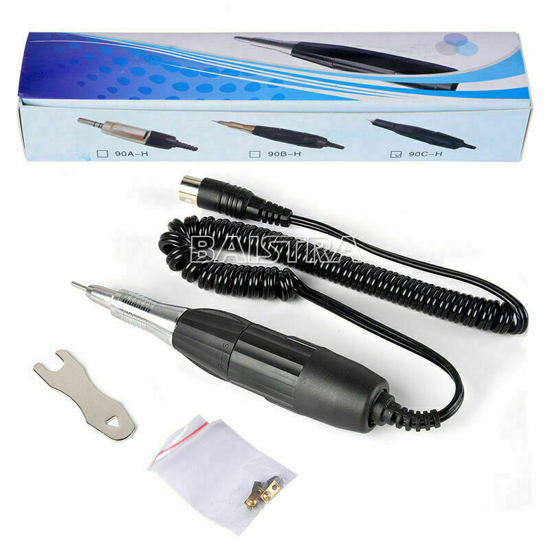 Dental Lab Micro Motor Polisher Handpieces WJ-102 Fit Marathon 35000 RPM Black