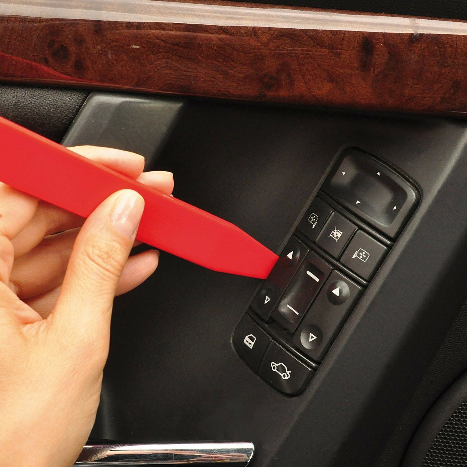 5pc Autos Interior Door Handle Panel Light Audio Moulding Trim Removal Pry Tools