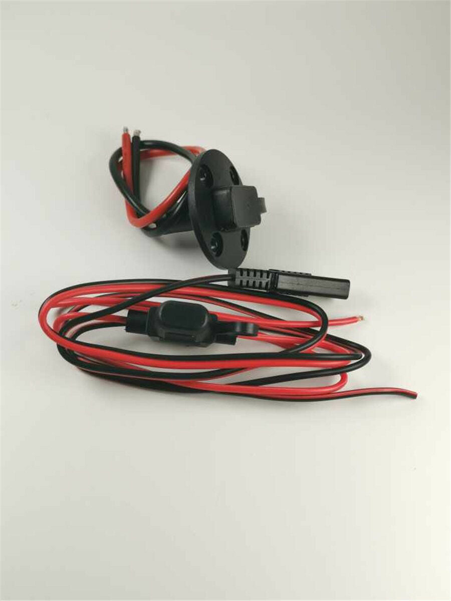 2-Pin Car SAE Single Head Line Socket Waterproof Quick Connect / Disconnect Plug