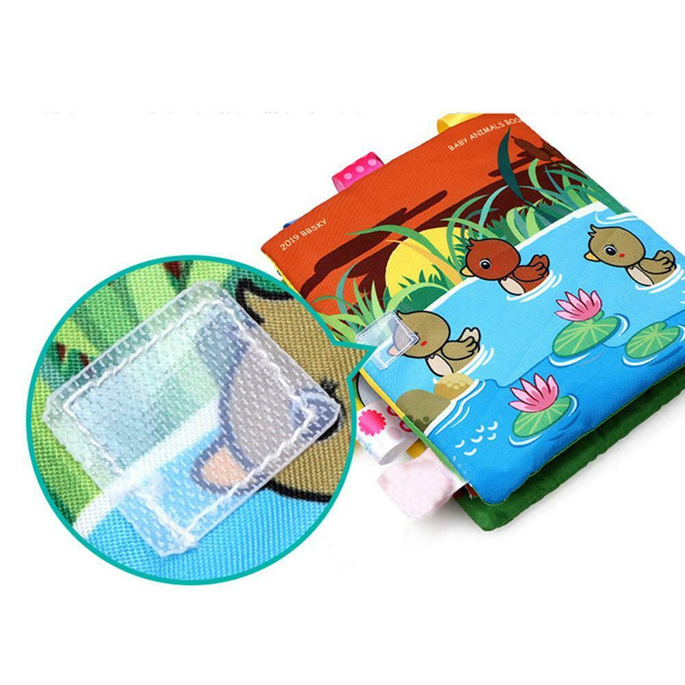 Cartoon Baby Cloth Book Colorful Early Learning Montessori Quiet Books @