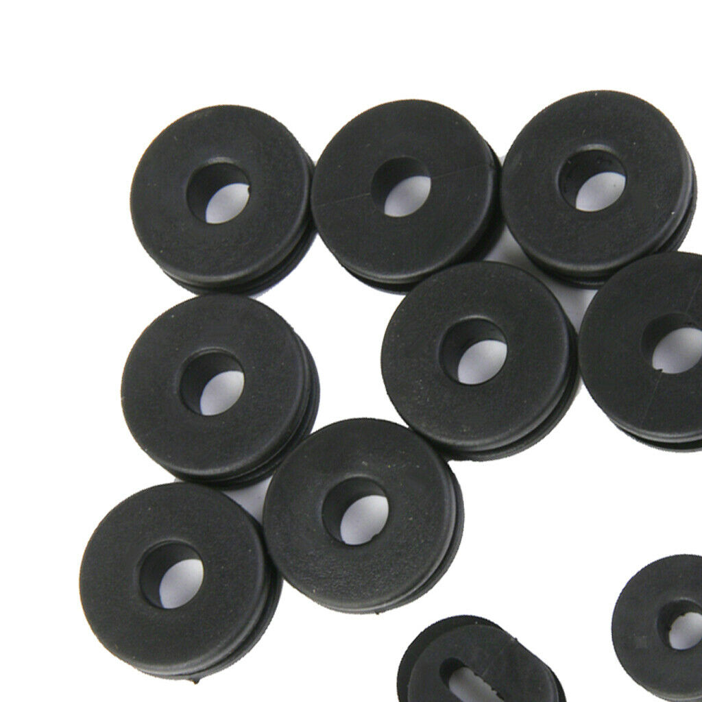 24 Pieces Black Motor Cycle Mounting Grommets Repair Parts Kit For GS125