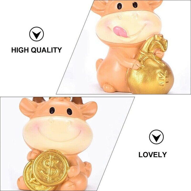 Fortunate Cow Chinese Zodiac Year Ox Cow Cake Toppers Landscape Decor New YeR7I6
