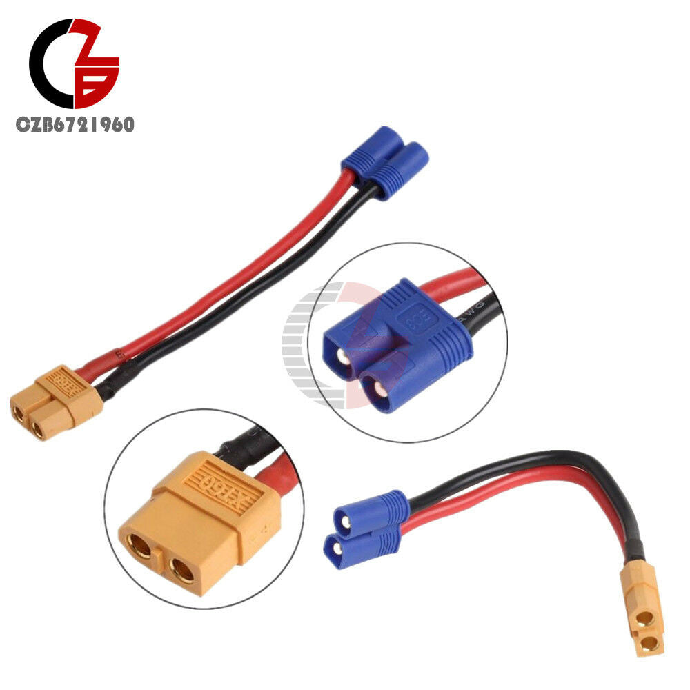 XT60 EC2 Banana Male Connector To Plug Wire Female Adapter for RC Lipo Battery