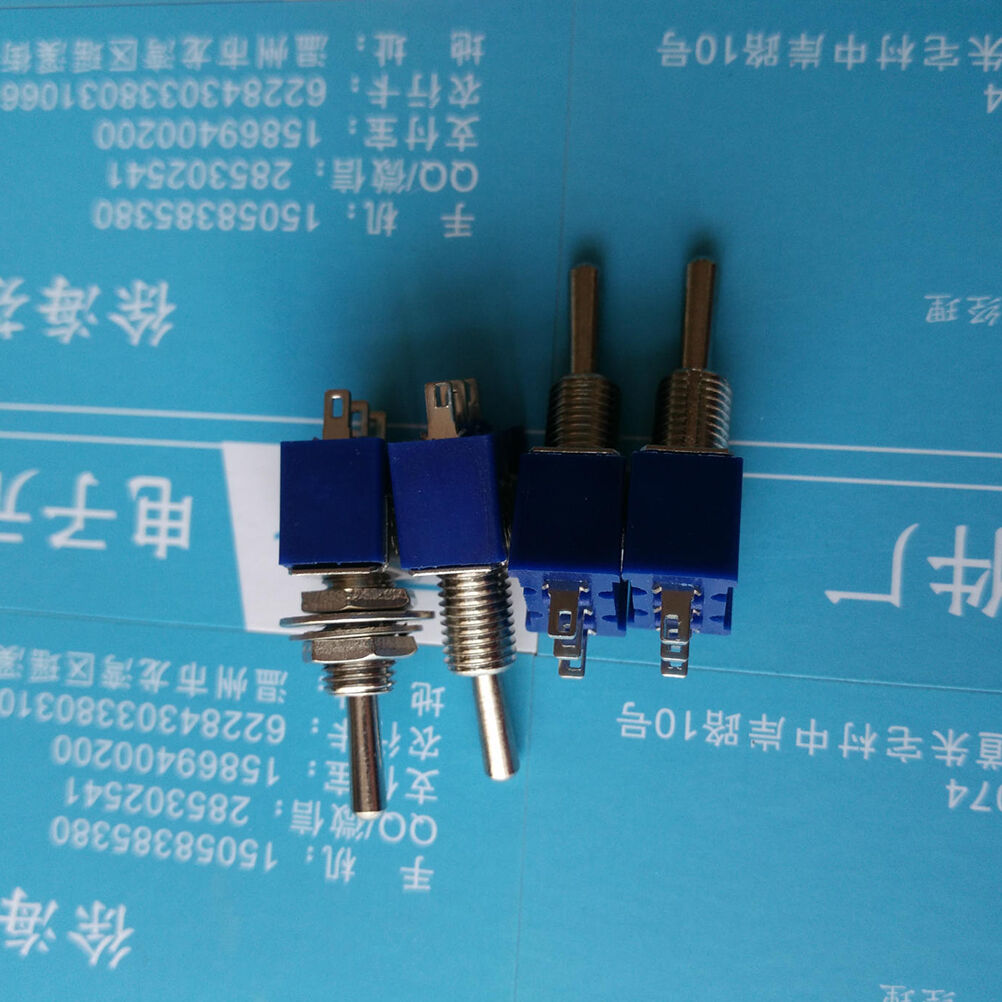10pcs Mini MTS-102 3-Pin SPDT ON-ON 6A 125VAC Toggle Switches NEWJ TdJ TL