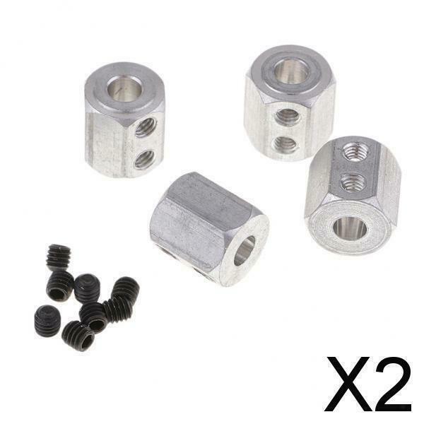 2X 4Pieces RC Car Wheel Rim Hex Adapter Coupling 08065 for 1/10 HSP 94188 94170