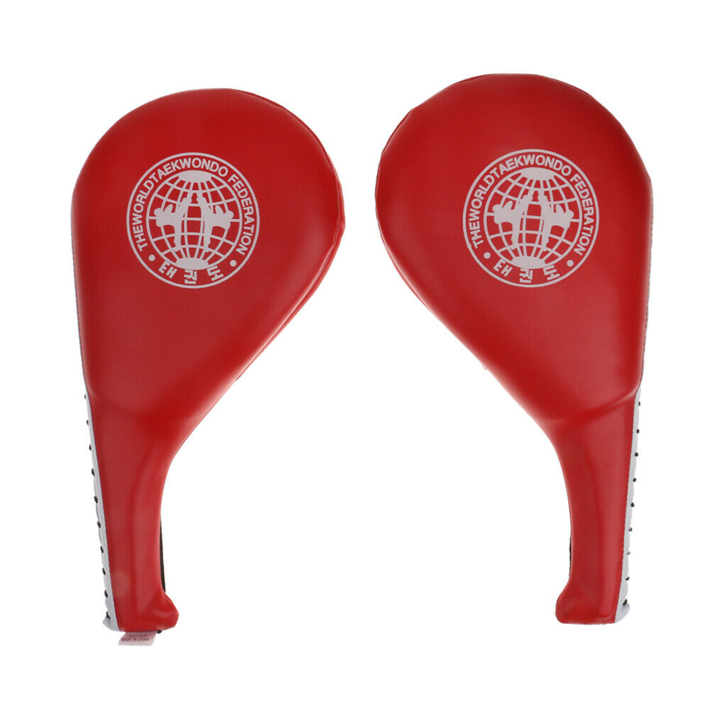 1Pcs Taekwondo Karate Kick Strike Floppy Paddle/Clapper Target Pad Red