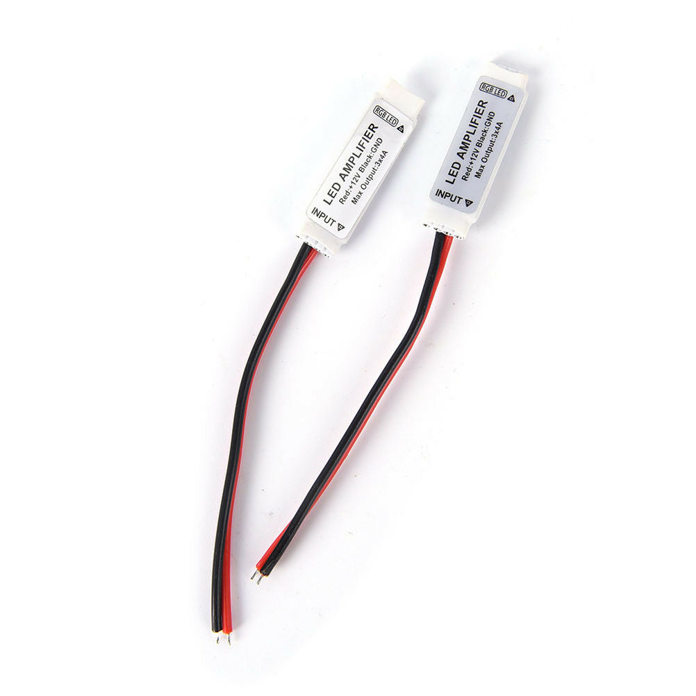 2pcs dc12v mini rgb led amplifier controller for smd 3528 5050 led strip .l8