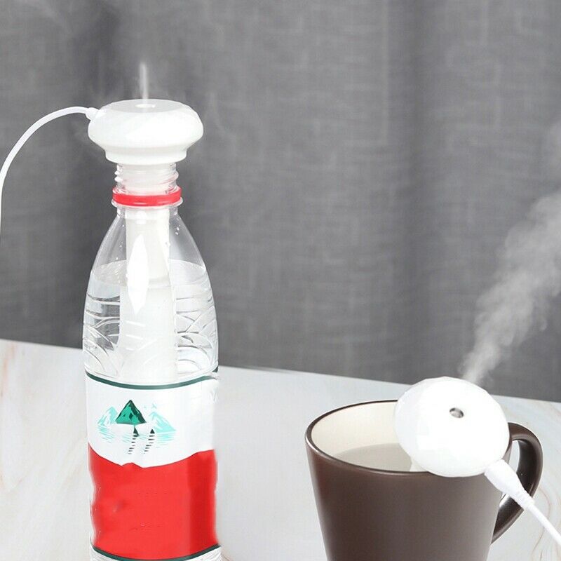 White Adjustable Height Donut USB Humidifier Portable Ultrasonic Mist Maker ArL1