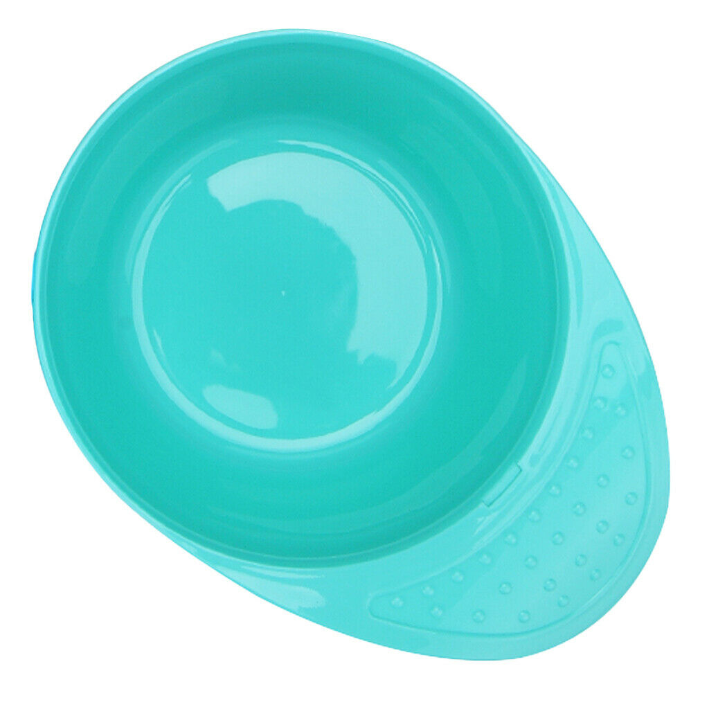 Salon Hairdressing Hair Coloring Dyeing Mixing Bowl Tint Bowl with Handle Cyan