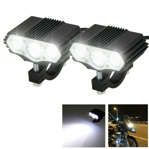2X 30W T6 LED Motorcycle Offroad Motor Headlight Fog Light Spot Lamp