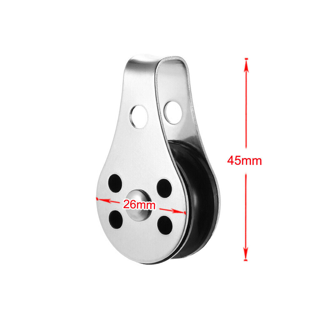 Lot of 2pcs Lifting Pulleys Pulley Loading Roller for 2mm Rope -
