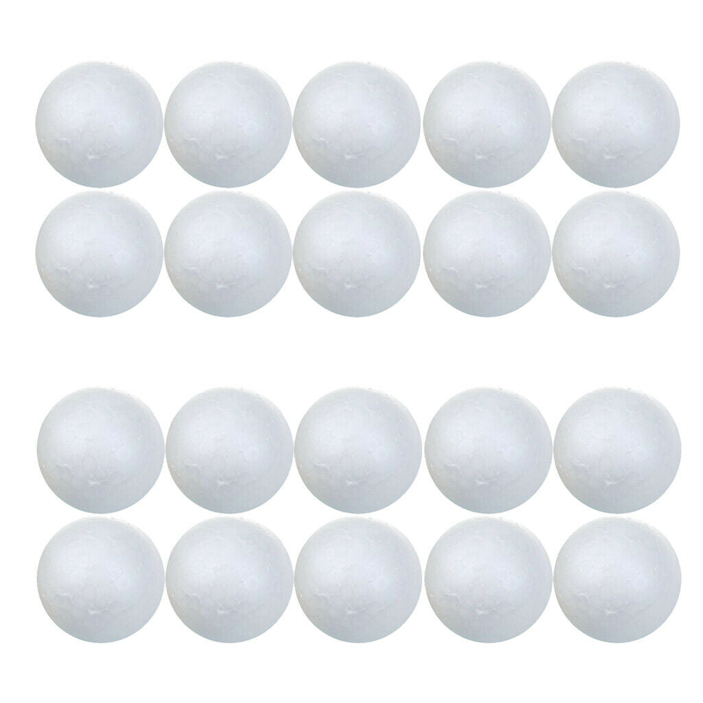20 Pcs 7 Cm White Polystyrene Polystyrene Balls For DIY Crafts Modeling -