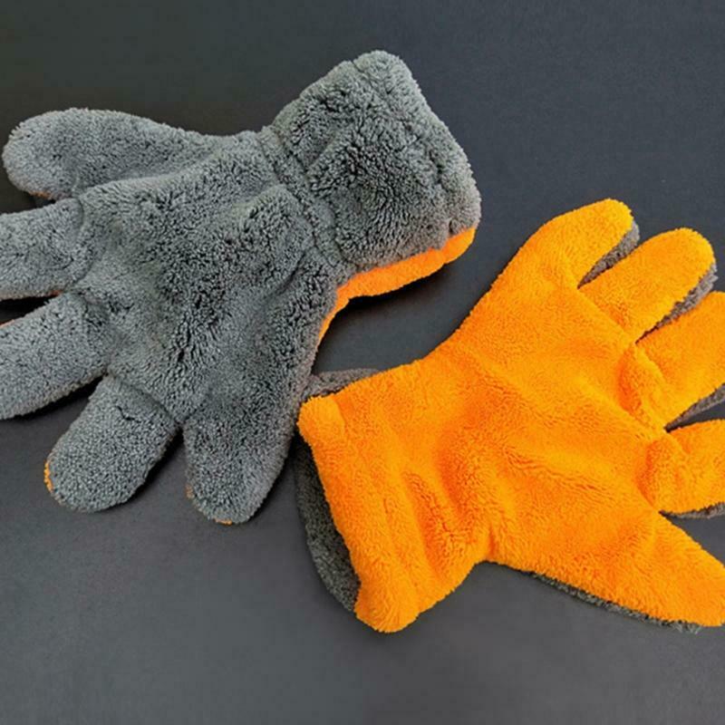 Gray + Orange High-quality Microfiber Car Washing Machine Cleaning Wash Car