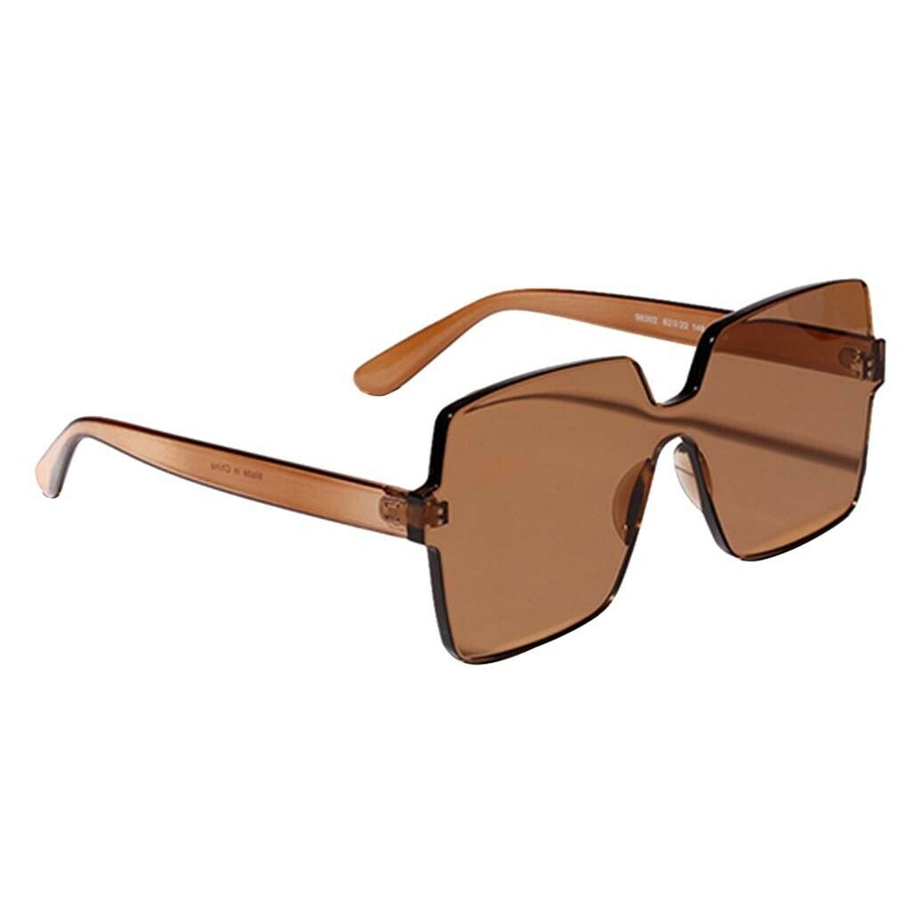 4pcs Women Mens One Piece Sunglasses Rimless UV400 Eyeglasses Party Shades