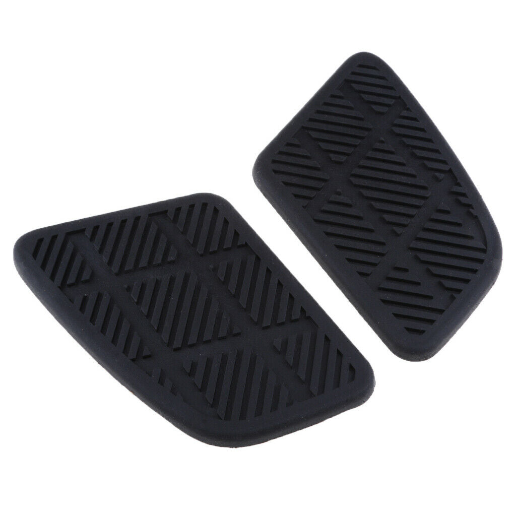 2 pieces motorcycle square fuel tank pads gas pad knee grip decals