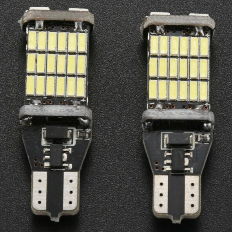 2Pcs T15 W16W Led Backup Light Bulb 920 921 912 Error Free 4014 45Smd HighlighQ4