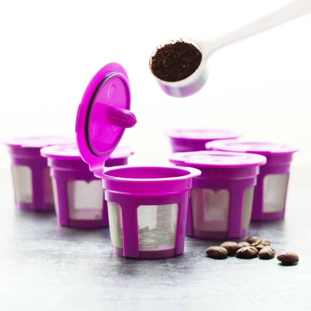 9-piece Reusable K Cups Coffee Filters for Keurig K550/K560 BPA FREE Purple