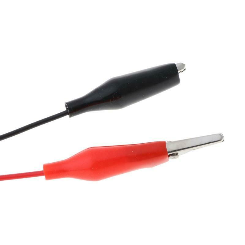Copper Alligator Clips with Wire Female USB Connector Test Leads Crocodile Clamp