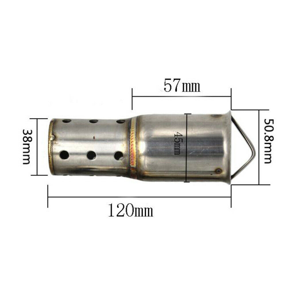 2 inch 51mm Exhaust Muffler Pipe Motorcycle Exhaust Baffle DB Killer Silencer