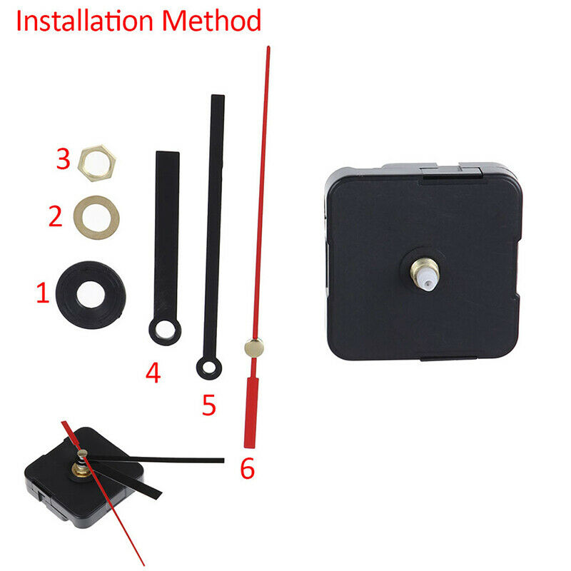 1Set Silent Quartz Clock Movement Clockwork Mechanism Kit DIY  With Hook DroBDA