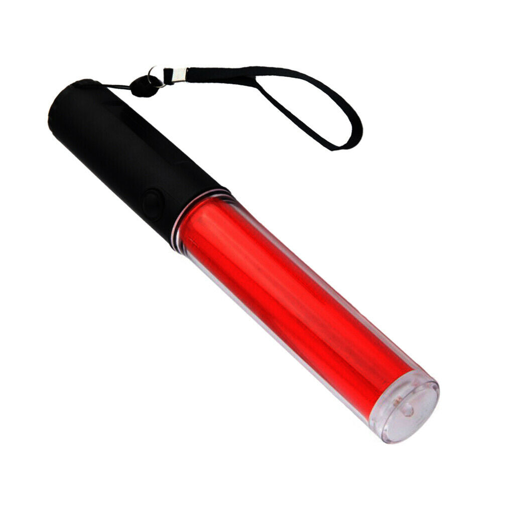 5pcs Red LED Traffic Safety Baton Light 10 inch