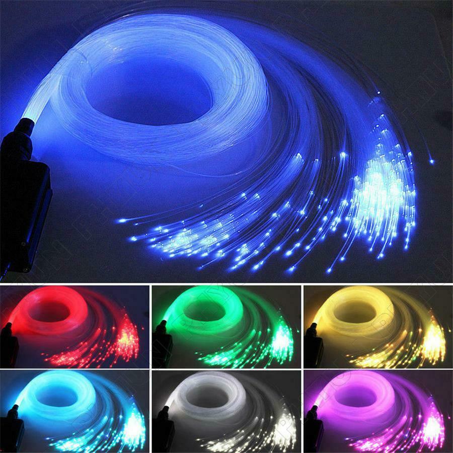 200x Car RGBW LED Fiber Optic Light RF Bluetooth APP Control Star Ceiling Cable