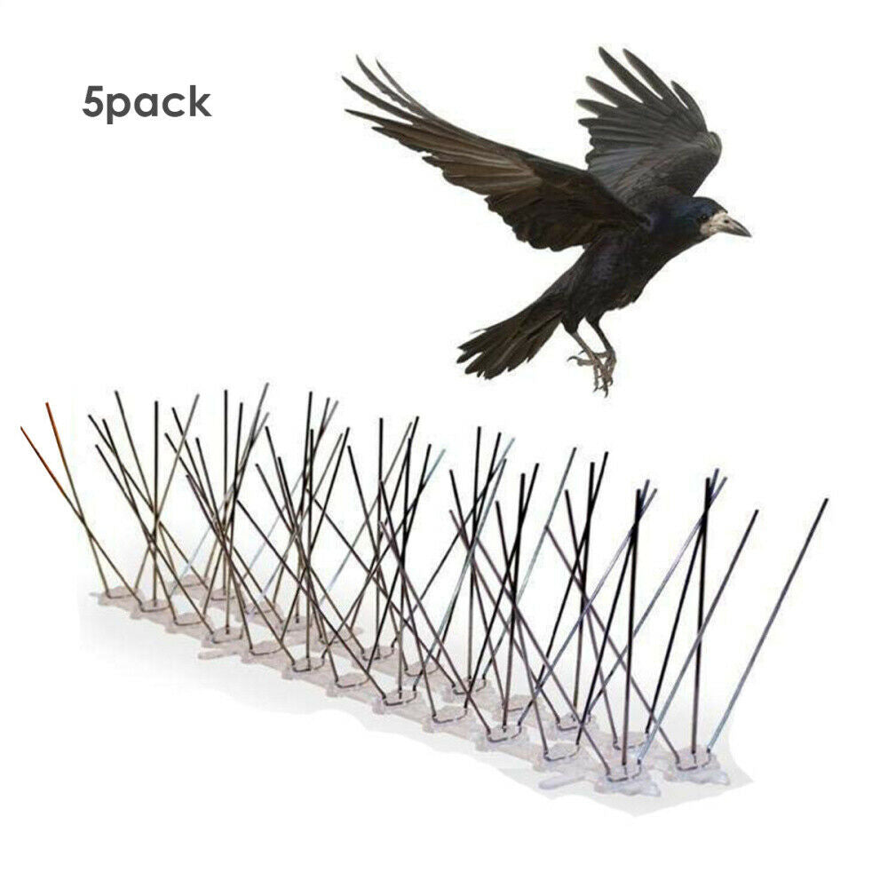 10 Feet Fence Wall Spike Anti-Bird Pigeon Repeller Deterrent Window Perch Pest