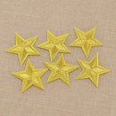6 Pcs Star Embroidery Patch Iron On Women Applique Decor Sewing Hand Crafts DIY