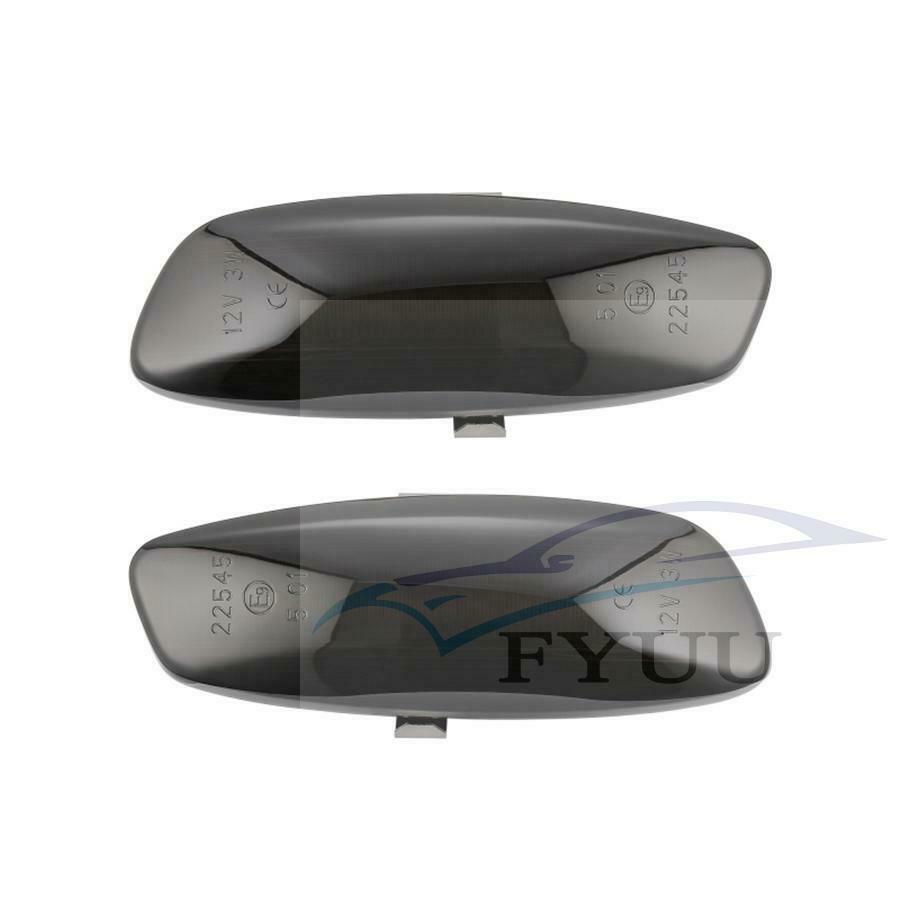 2X Dynamic Smoke Lens LED Side Marker signal Light For Peugeot 207 308 3008 5008