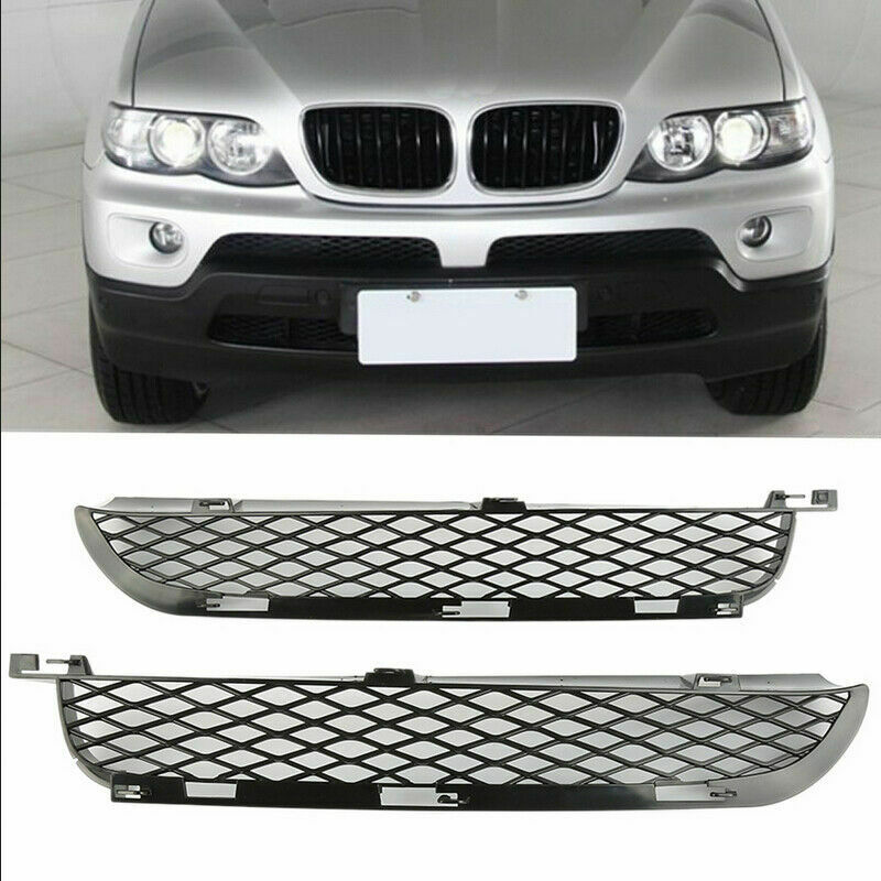 Front Bumper Grille Lower Grill Trim Fit BMW X5-Series E53 2004-2006 Replacement