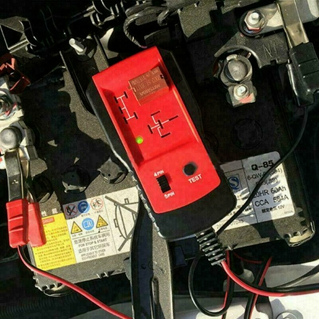 12V Universal Electronic Automotive Relay Tester For Car Auto Battery Checker