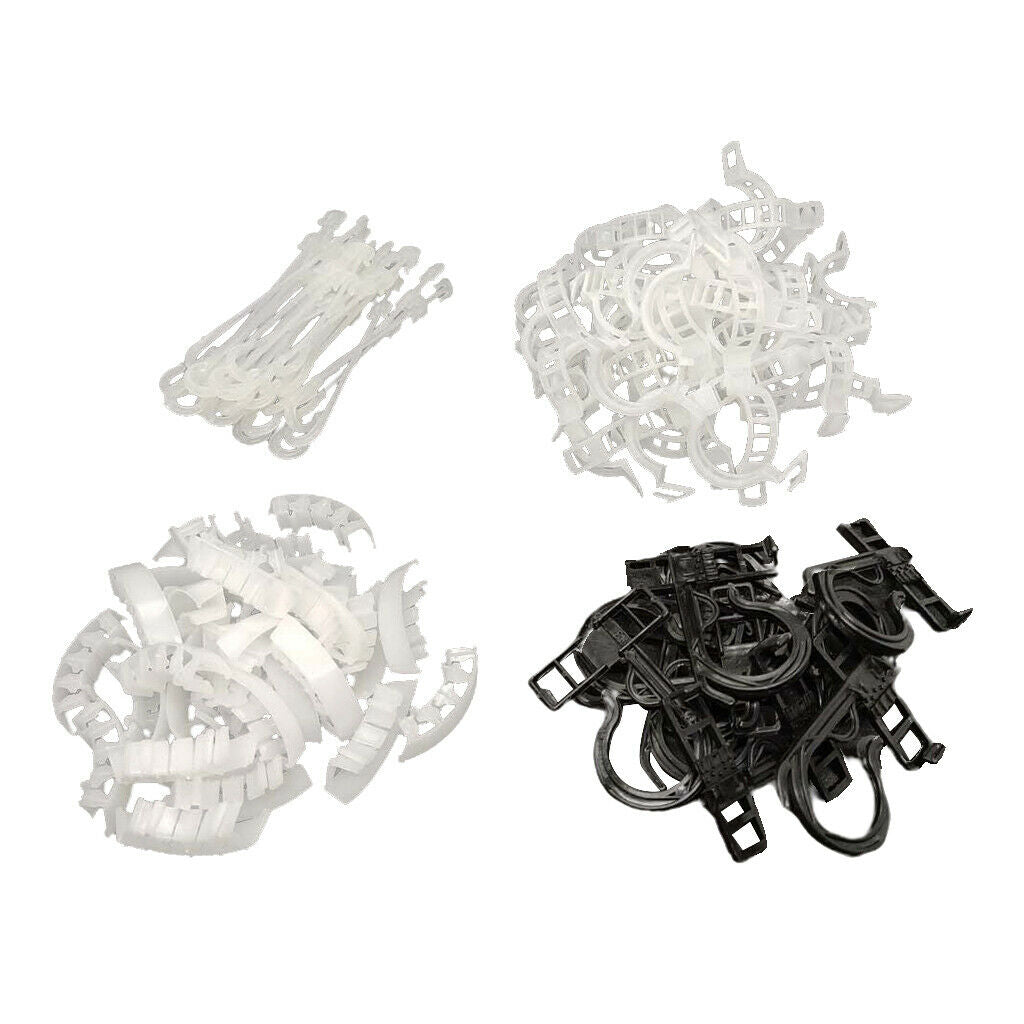 100x Greenhouse Trellising Kits Vine Tomatoes Trellis Clips Hanging Clamps
