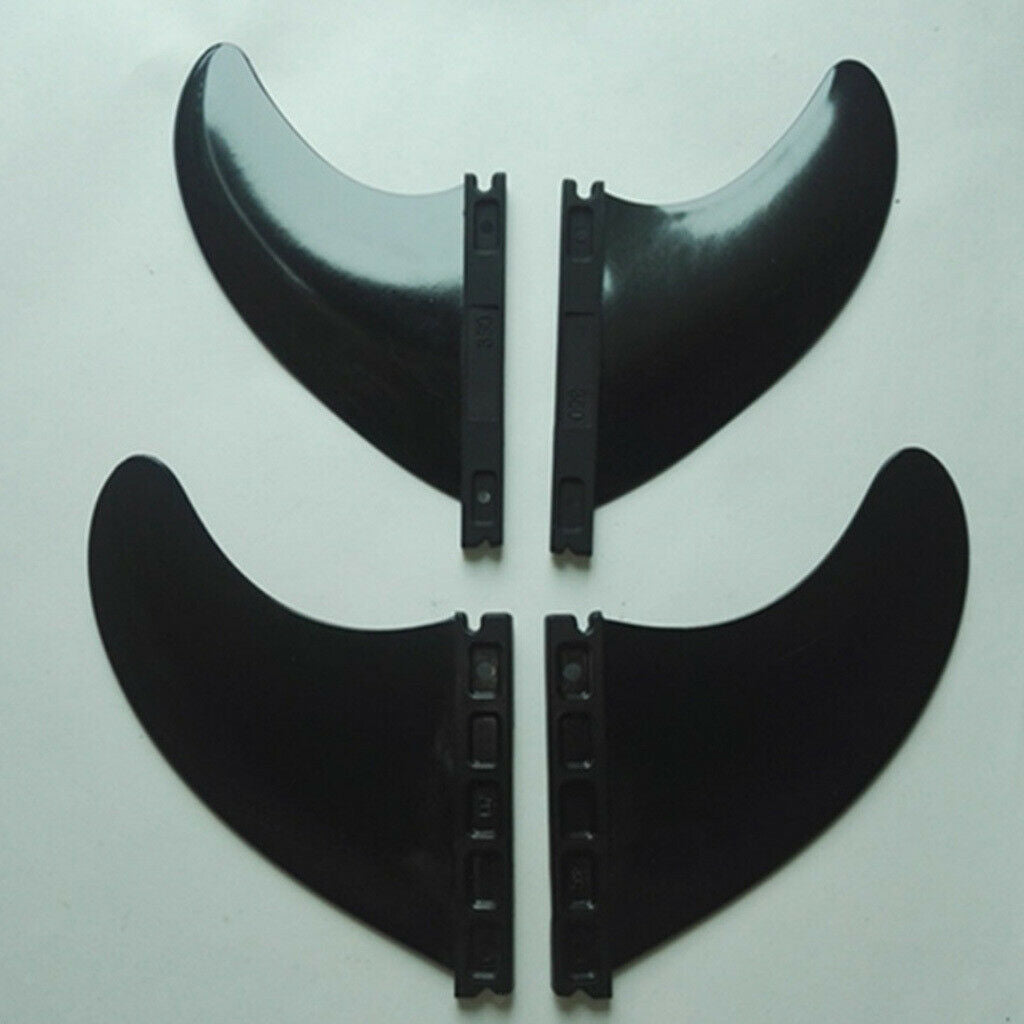 4pcs Surfing Surfboard Quad   Nylon Fiberglass Fin for Longboard