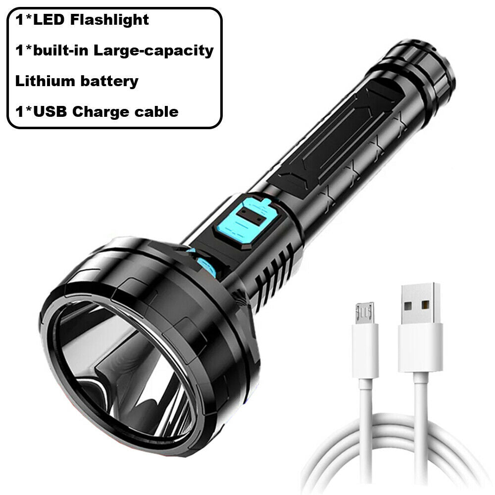 LED Flashlight Torch Light Camping Hiking Lamp 3Mode Rechargeable High Bright