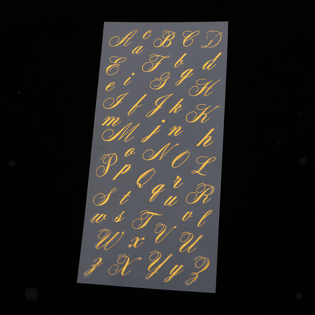 3 Self-adhesive Sheets of The Alphabet Stickers for The