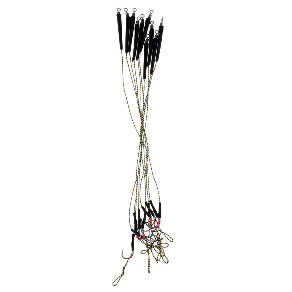 2 Pcs Carp Fishing Tackle Hair Rig Braided Braid Suitable for Fresh Salt Water