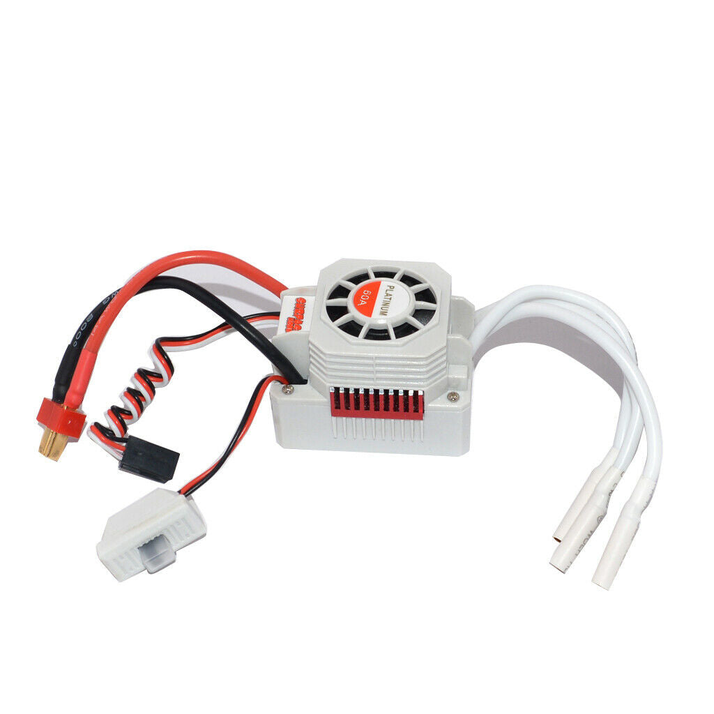 Waterproof 60A Brushless ESC with 5.8V/3A BEC for 1/10 RC Car Boats Crawler