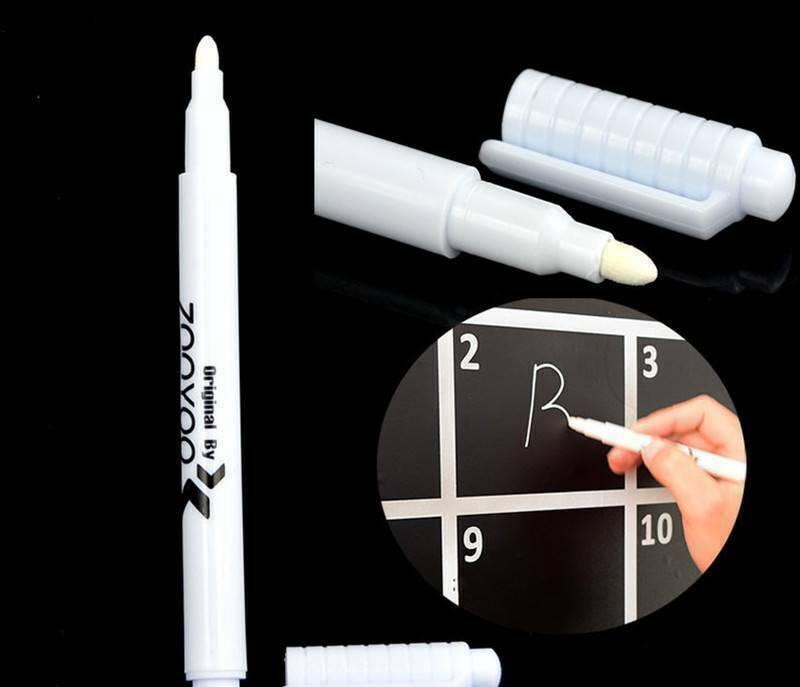 3X White Liquid Chalk Marker Pen for Glass Windows Chalkboard Blackboard
