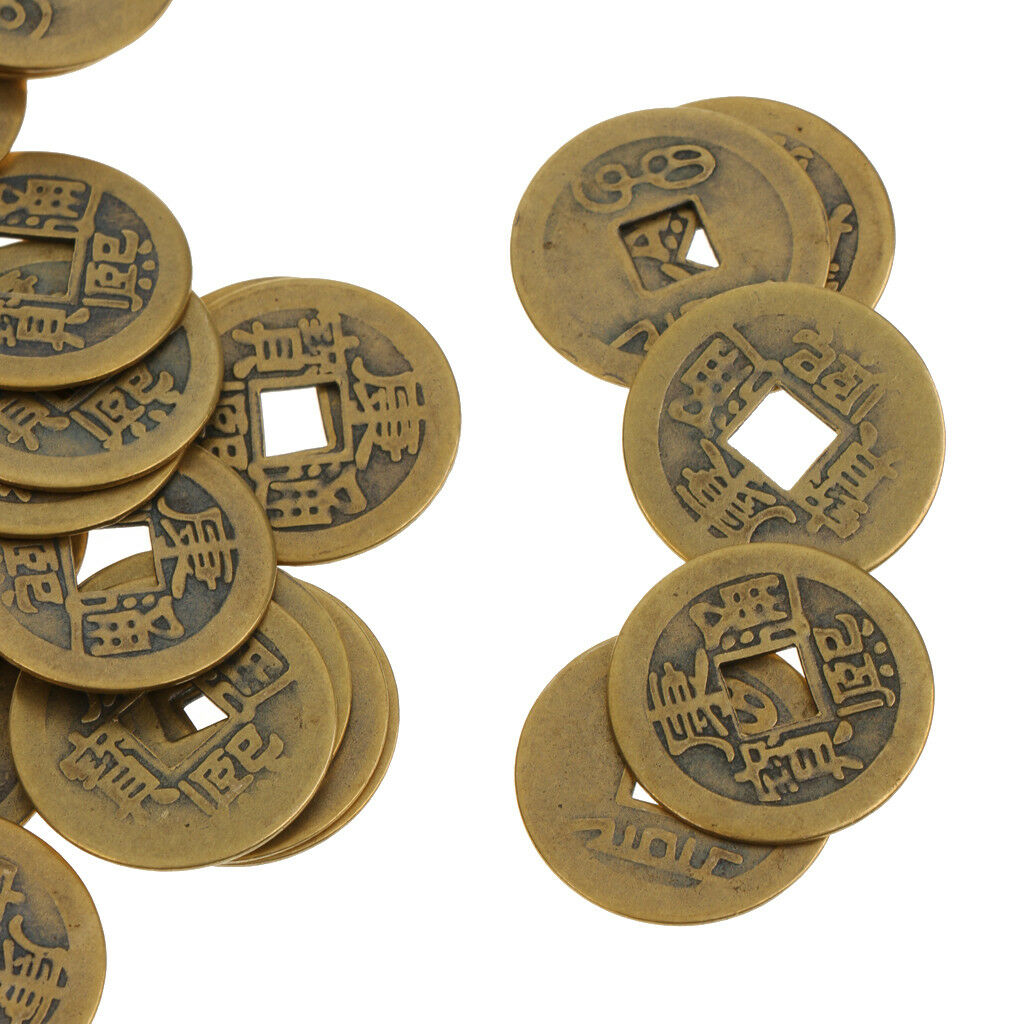 100X Feng Shui Chinese Emperor Money Coin Lucky Fortune Wealth 23mm Kangxi
