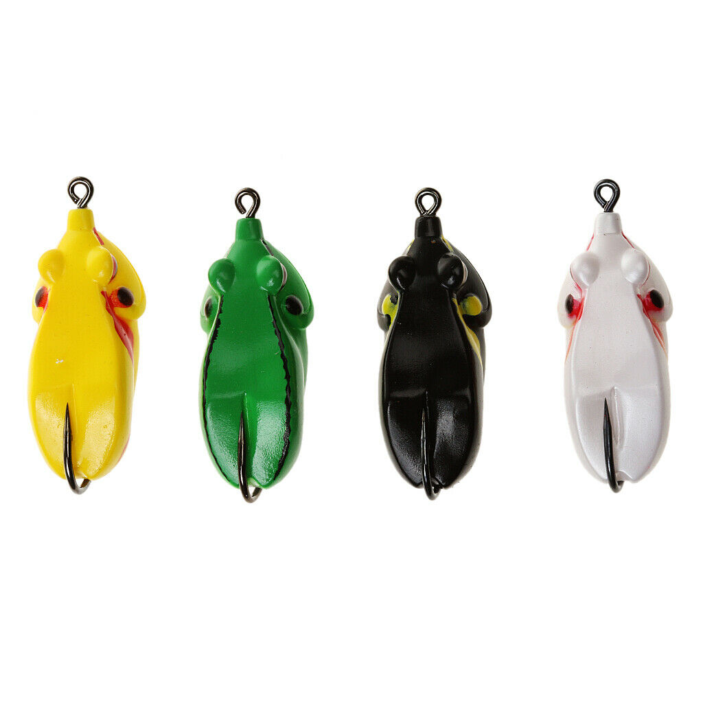The Most vivid Durable Ray Frog Fishing Lure Soft Bionic Bait Lead Head Hook